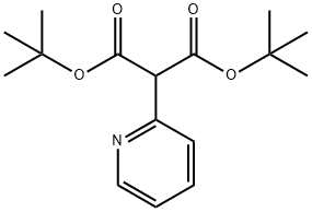 2-Pyridin-2-yl-Malonic acid di-tert-butyl ester Struktur