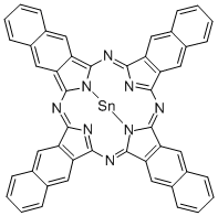 TIN II 2,3-NAPHTHALOCYANINE 化学構造式