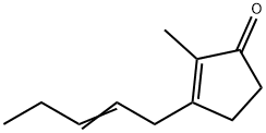 2-メチル-3-(2-ペンテニル)-2-シクロペンテン-1-オン 化学構造式