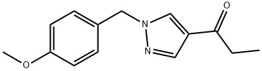 1-Propanone,1-[1-[(4-Methoxyphenyl)Methyl]-1H-pyrazol-4-yl]- Structure