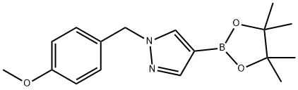 1-(4-METHOXYBENZYL)-4-(4,4,5,5-TETRAMETHYL-1,3,2-DIOXABOROLAN-2-YL)-1H-PYRAZOLE, 1105039-88-0, 结构式