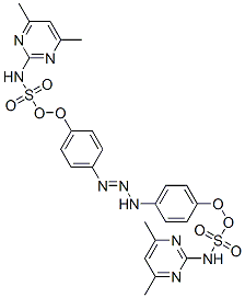 1,3-di-(4(N-(4,6-dimethyl-2-pyrimidinyl))sulfamoylphenyl)triazene,110505-56-1,结构式