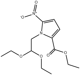1-(2,2-Diethoxyethyl)-5-nitro-1H-pyrrol-2-carboxylic acid ethyl ester Struktur