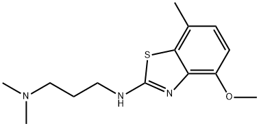 N'-(4-Methoxy-7-methyl-1,3-benzothiazol-2-yl)-N,N-dimethylpropane-1,3-diamine 化学構造式