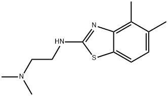 N'-(4,5-DIMETHYL-1,3-BENZOTHIAZOL-2-YL)-N,N-DIMETHYLETHANE-1,2-DIAMINE,1105188-42-8,结构式