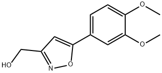 [5-(3,4-Dimethoxyphenyl)isoxazol-3-yl]methanol 化学構造式