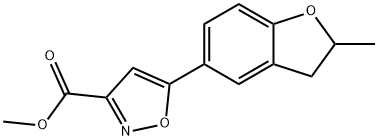Methyl 5-(2-methyl-2,3-dihydro-1-benzofuran-5-yl)isoxazole-3-carboxylate Struktur