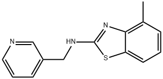 4-Methyl-N-(pyridin-3-ylmethyl)-1,3-benzothiazol-2-amine Struktur
