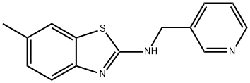 6-Methyl-N-(pyridin-3-ylmethyl)-1,3-benzothiazol-2-amine Struktur