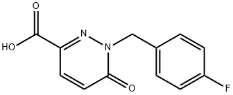 1-(4-Fluorobenzyl)-6-oxo-1,6-dihydropyridazine-3-carboxylic acid,1105192-19-5,结构式