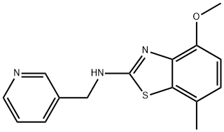 4-METHOXY-7-METHYL-N-(PYRIDIN-3-YLMETHYL)-1,3-BENZOTHIAZOL-2-AMINE,1105192-38-8,结构式