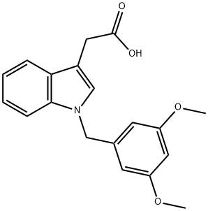 1-(3,5-DIMETHOXYBENZYL)-1H-INDOL-3-YL]ACETIC ACID,1105192-51-5,结构式