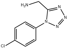 (1-(4-chlorophenyl)-1H-tetrazol-5-yl)MethanaMine Struktur