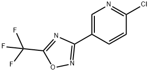 2-Chloro-5-[5-(trifluoromethyl)-1,2,4-oxadiazol-3-yl]pyridine Struktur