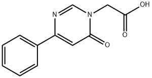 (6-Oxo-4-phenylpyrimidin-1(6{H})-yl)acetic acid Structure