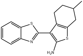 [3-(1,3-Benzothiazol-2-yl)-6-methyl-4,5,6,7-tetrahydro-1-benzothien-2-yl]amine Structure