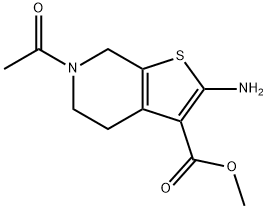 Methyl 6-acetyl-2-amino-4,5,6,7-tetrahydrothieno[2,3-c]pyridine-3-carboxylate Structure