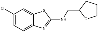 6-Chloro-N-(tetrahydrofuran-2-ylmethyl)-1,3-benzothiazol-2-amine Struktur