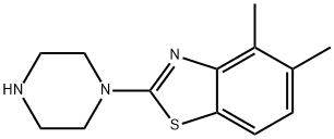 4,5-Dimethyl-2-piperazin-1-yl-1,3-benzothiazole Struktur