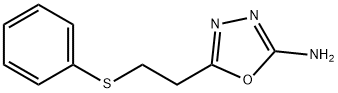 5-[2-(phenylthio)ethyl]-1,3,4-oxadiazol-2-amine Struktur