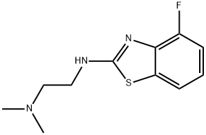 N'-(4-Fluoro-1,3-benzothiazol-2-yl)-N,N-dimethylethane-1,2-diamine Struktur