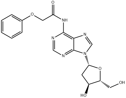 2'-脱氧-N6-苯氧基乙酰基腺苷,110522-74-2,结构式
