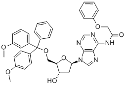 5'-O-[二(4-甲氧基苯基)苯基甲基]-2'-脱氧-N-(苯氧基乙酰基)腺苷,110522-82-2,结构式