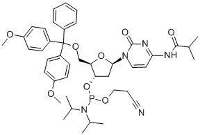 DMT-DCYTIDINE (N6-BENZOYL) CYANOETHYL PHOSPHORAMIDITE) Structure