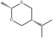 1,3-Oxathiane,2-methyl-5-(1-methylethyl)-,cis-(9CI) Structure