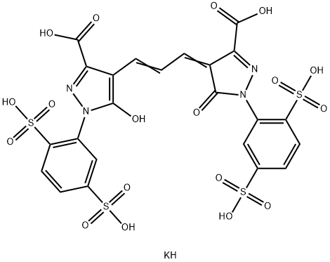 4-[3-[3-Carboxy-1-(2,5-dipotassiosulfophenyl)-5-hydroxy-1H-pyrazol-4-yl]-2-propenylidene]-1-(2,5-dipotassiosulfophenyl)-4,5-dihydro-5-oxo-1H-pyrazole-3-carboxylic acid|