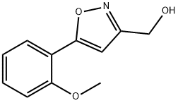 5-(2-METHOXYPHENYL)-3-ISOXAZOLEMETHANOL 化学構造式