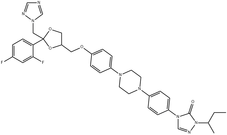 沙康唑,110588-57-3,结构式