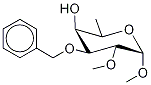 Methyl 6-Deoxy-2-O-methyl-3-O-benzyl-α-D-galactopyranoside,110594-91-7,结构式