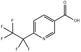 6-(pentafluoroethyl)pyridine-3-carboxylic acid Struktur