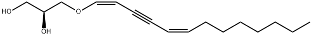 (2S,5Z,9Z)-4-Oxa-5,9-heptadecadien-7-yne-1,2-diol 结构式