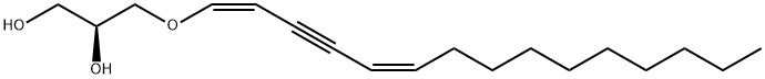 (2S,5Z,9Z)-4-Oxa-5,9-nonadecadien-7-yne-1,2-diol Struktur