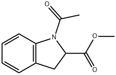 1-ACETYL-2,3-DIHYDRO-1H-INDOLE-2-CARBOXYLIC ACID,110659-07-9,结构式