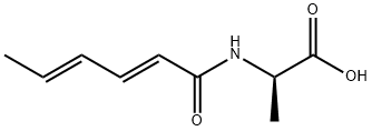 D-Alanine,  N-(1-oxo-2,4-hexadienyl)-,  (E,E)-  (9CI),110660-88-3,结构式