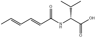 D-Valine,  N-(1-oxo-2,4-hexadienyl)-,  (E,E)-  (9CI) 结构式