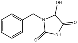 5-Hydroxy-1-(phenylmethyl)-2,4-imidazolindion 化学構造式