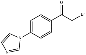 2-BROMO-1-(4-IMIDAZOL-1-YL-PHENYL)-ETHANONE Structure
