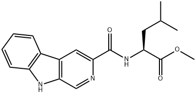 leucinamide-beta-carboline-3-carboxylate methyl ester Structure