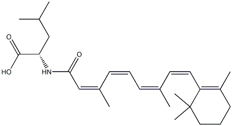N-(ALL-TRANS-RETINOYL)-DL-LEUCINE 化学構造式