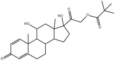 泼尼松龙戊酸酯, 1107-99-9, 结构式