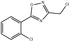 3-(CHLOROMETHYL)-5-(2-CHLOROPHENYL)-1,2,4-OXADIAZOLE 化学構造式