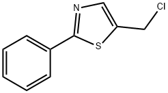 5-(chloromethyl)-2-phenyl-1,3-thiazole hydrochloride 化学構造式