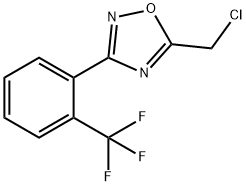 5-Chloromethyl-3-(2-trifluoromethylphenyl)-[1,2,4]oxadiazole Structure