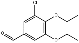 3-氯-4,5-二乙氧基苯甲醛 结构式