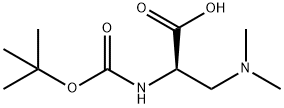 N-ALPHA-BOC-(R)-2-AMINO-3-(DIMETHYLAMINO)PROPIONIC ACID Struktur