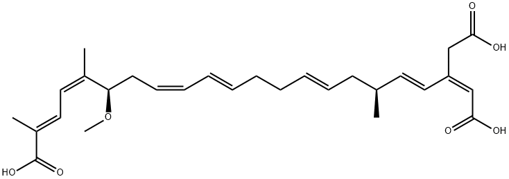 ボングクレキン酸 化学構造式
